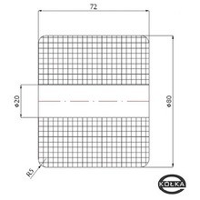 Rolka tworzywowa fi.80, szer. 72mm R9-80-70