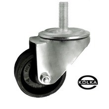 Koło tworzywowe fi.80mm (do 250*C) skrętne z trzpieniem 5E*M12