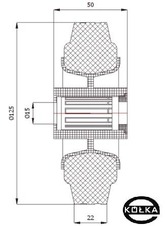 Koo tworzywowo-gumowe fi. 125mm 20T