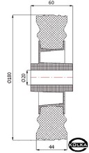 Koo tworzywowo-gumowe fi. 180mm  59T