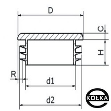 Zalepka okrga fi.20mm - 10szt.