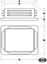 Zalepka kwadratowa 40x40mm - 10szt.