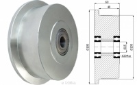 Koo z konierzem z litej stali fi.180mm        V50