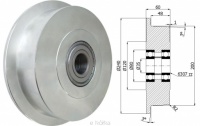 Koo z konierzem z litej stali fi.240 mm        V60