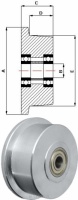 Koo z konierzem z litej stali fi.145mm          V30