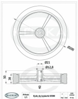 Koo do kosiarki fi.200mm                   K200*M10