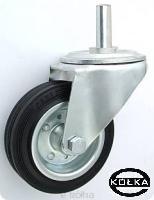 Koła metalowo-gumowe fi.80mm w obud. z trzpieniem model: 5*15