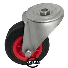 Koo fi. 100mm w obud. skrtnej ze stali nierdzewnej z otworem