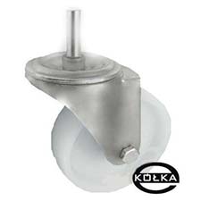 Koło fi. 125mm w obud. nierdzewnej z trzpieniem 24MBX*24