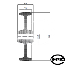 Koo tworzywowe fi.150mm odporne na temp. (max.130*C)  /79BE/15