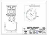 Zestaw koowy fi.200mm w obudowie skrtnej     62ZP2