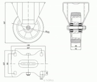 Koo fi.125mm aluminum-guma w obud.staej     A23G