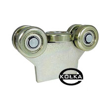 Wózek 5-rolkowy z płaskownikiem do profilu 60x60x3,5 G-5MM-60E