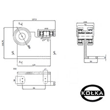 Wzek 3-rolkowy z ktownikiem do profilu 80x80x5    P-3M-80E