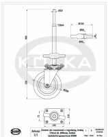 Zestaw (koo fi.200mm) do rusztowania z reg.wysokoci  Z62NW/26 