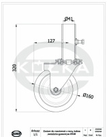 Zestaw (koo fi.160mm) do rusztowania z rur   ZR42NW